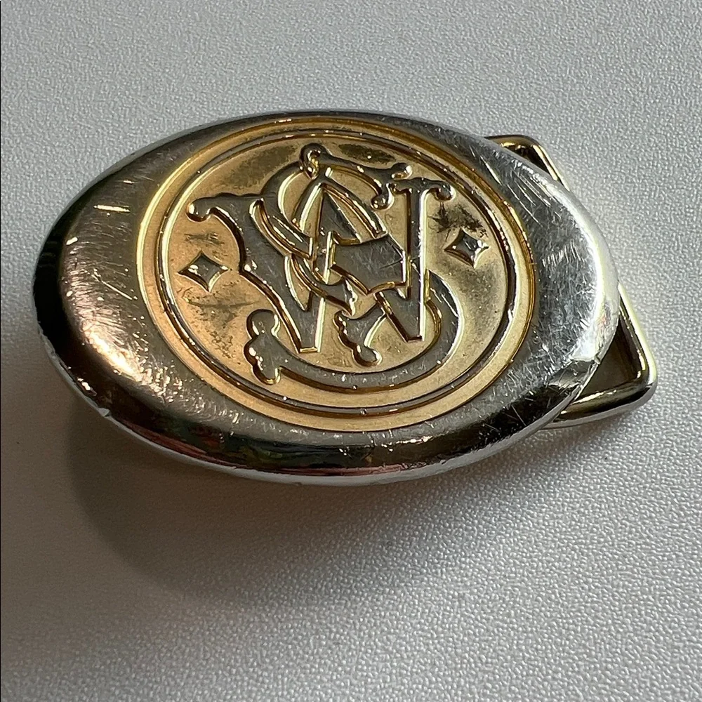 Smith and Wesson - Gold and Silver, belt buckle